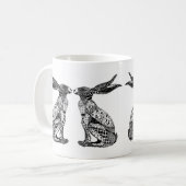 Mug Lièvres se reposants (Devant gauche)