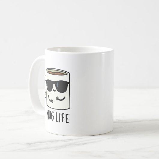 Mug Life amusant Mug Pun (Devant gauche)