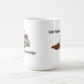 Mug Life Happens Coffee aide sur un (Centre)