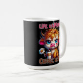 Mug Life Happens Coffee Helps  (Devant droit)