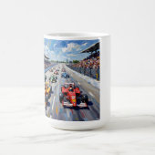 Mug Life in Motion – Indy Car Racing Oil Painting (Centre)