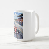 Mug Life in Motion – Indy Car Racing Oil Painting (Devant droit)
