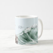 Mug Life is Beautiful Sea Bird Ocean Wave Dragonfly (Devant droit)