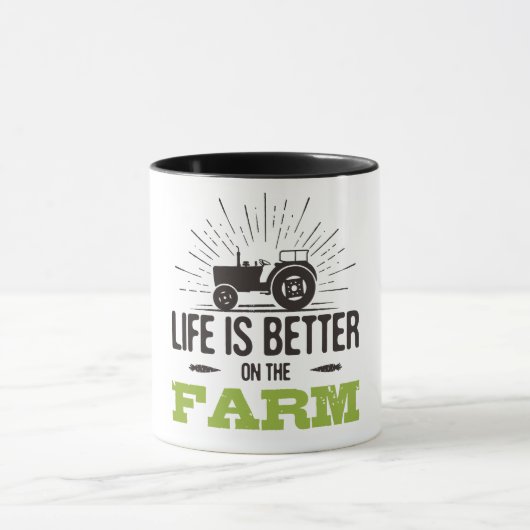 Mug Life is Better On The Farm (Centre)