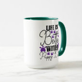 Mug Life Is Better With Puppy Dogs Cute Dog Lover (Devant droit)