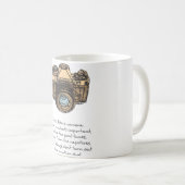 Mug Life is Like A Camera Quote and Illustration (Devant droit)