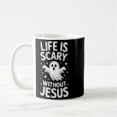 Mug Life Is Y Without Jesus Shirt Christian Halloween (Gauche)