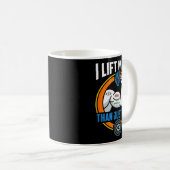Mug Lift more than code funny programmer developer fit (Devant droit)