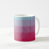 Mug Light BLUE abstract mosaic pattern. Colorful abstr (Devant droit)