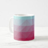 Mug Light BLUE abstract mosaic pattern. Colorful abstr (Devant gauche)