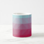 Mug Light BLUE abstract mosaic pattern. Colorful abstr (Centre)