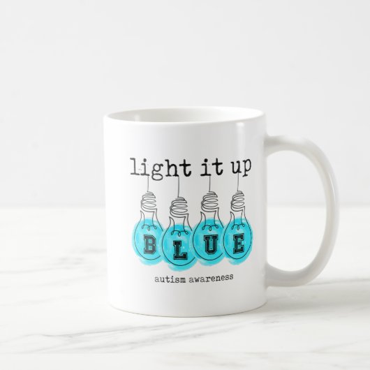 Mug Light It Up Blue Sensibilisation sur l'autisme Pre (Droite)