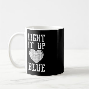 Mug Light It Up Chemise bleue Sensibilisation sur l'au