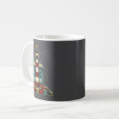 Mug Lighthouse Seaside Christmas Tree Xmas Long Sleeve (Devant gauche)