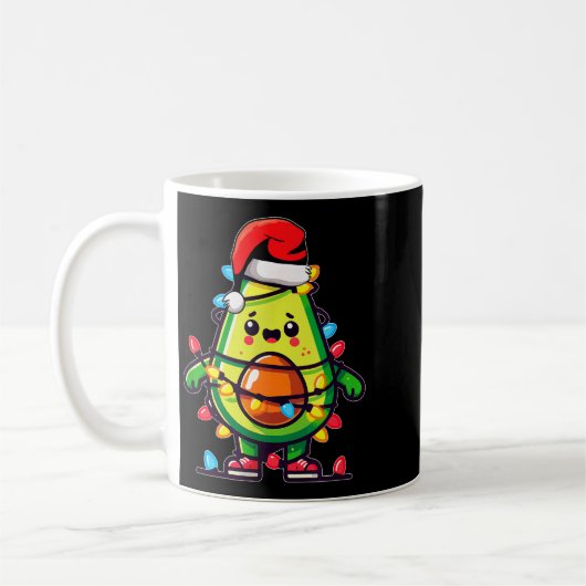 Mug Lighting Avocado Ugly Christmas Sweater Guacamole (Gauche)