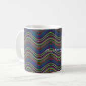 Mug Ligne Abstraite cool de Wavy art Thunder_Cove (Devant gauche)