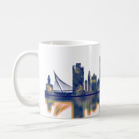 Mug Ligne aérienne de Jérusalem (Gauche)