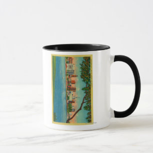 Mug Ligne aérienne d'Oakland sur le lac Merritt