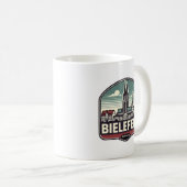 Mug Ligne aérienne Retro Bielefeld (Devant droit)