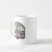 Mug Ligne aérienne Retro Bielefeld (Devant gauche)