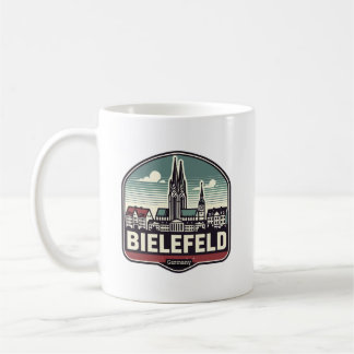 Mug Ligne aérienne Retro Bielefeld