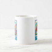 Mug Ligne aérienne Retro Leipzig (Centre)