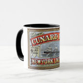 Mug Ligne affiche de Cunard de New York Liverpool (Devant gauche)