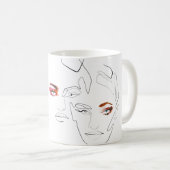 Mug Ligne art Mode maquillage, maquillage marque artis (Devant droit)