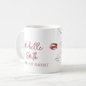 Mug Ligne art Mode maquillage, maquillage marque artis (Devant gauche)
