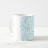 Mug Ligne bleue Abstraite (Devant gauche)