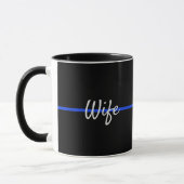Mug Ligne Bleue fine Épouse LEO avec Rangements (Gauche)