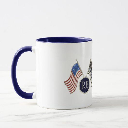 Mug Ligne bleue mince (Gauche)