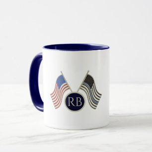 Mug Ligne bleue mince