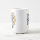 Mug Ligne Bleue Mince - 25 ans de succès Badge de poli (Centre)