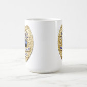 Mug Ligne Bleue Mince - 25 ans de succès Badge de poli (Centre)