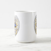 Mug Ligne Bleue Mince - Accroché à l'insigne de la Fra (Centre)