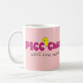 Mug Ligne cadeaux du poussin PICC de PICC d'infirmière (Gauche)