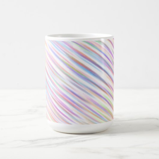Mug ligne colorée Motif Design wave art (Centre)