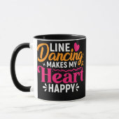 Mug Ligne Dancing Citation Dancer Pun Conception du te (Gauche)