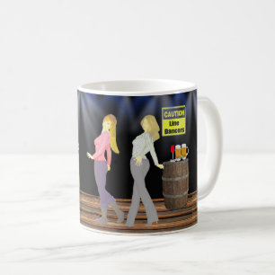 Mug Ligne Danser Les Femmes Avec Un Signal De Prudence