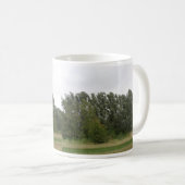 Mug Ligne d'arbres penchés Boug paysage (Devant droit)