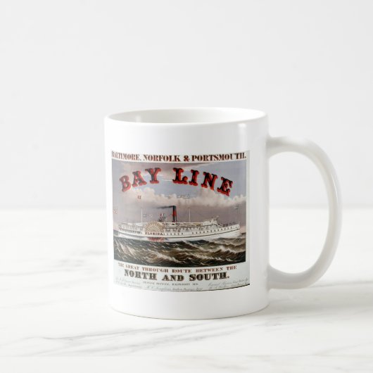 Mug Ligne de baie - la grande ligne traversante (Droite)