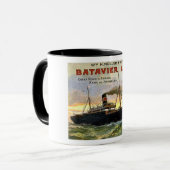 Mug Ligne de Batavier - Vintage voyage (Devant gauche)