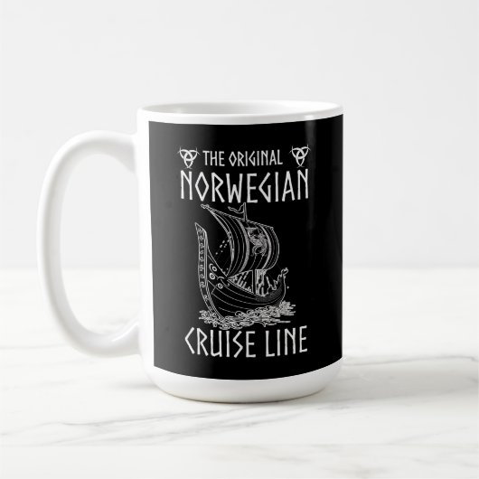 Mug Ligne de croisière norvégienne d'origine - Voyage (Gauche)