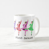 Mug Ligne de danse highland (Devant droit)