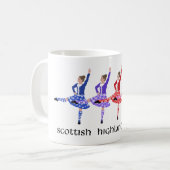 Mug Ligne de danse highland (Devant gauche)