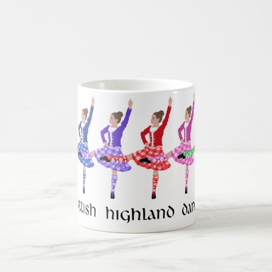 Mug Ligne de danse highland écossaise (Centre)