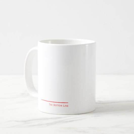 Mug Ligne de fond rouge (Devant gauche)