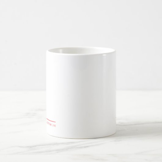 Mug Ligne de fond rouge (Centre)