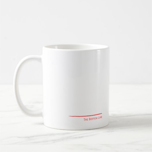 Mug Ligne de fond rouge (Gauche)
